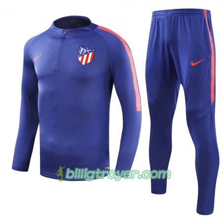 Atlético Madrid Trenings Collegegenser Set Blå 2018/19